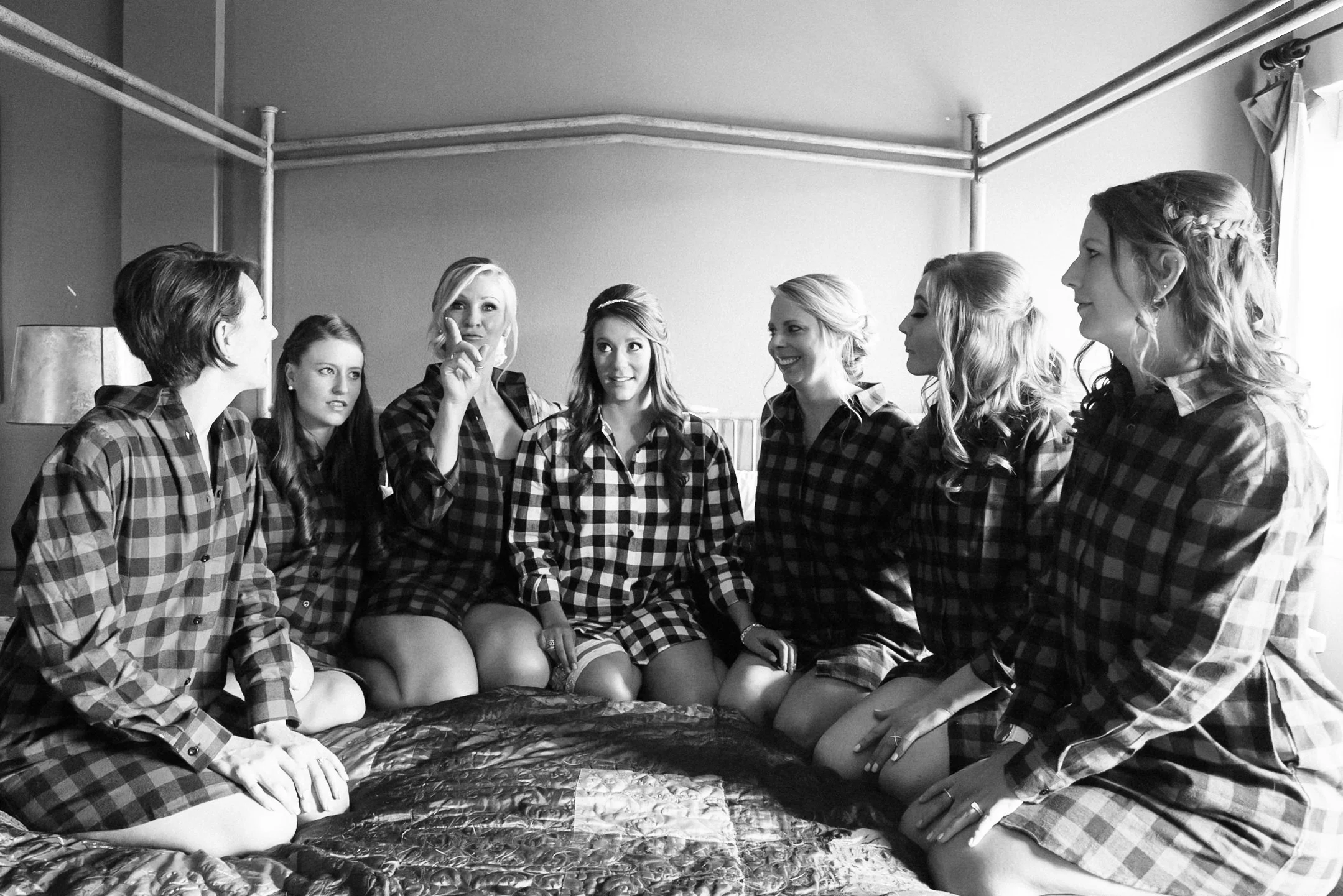 Bridesmaids at Keystone, Colorado mountain wedding