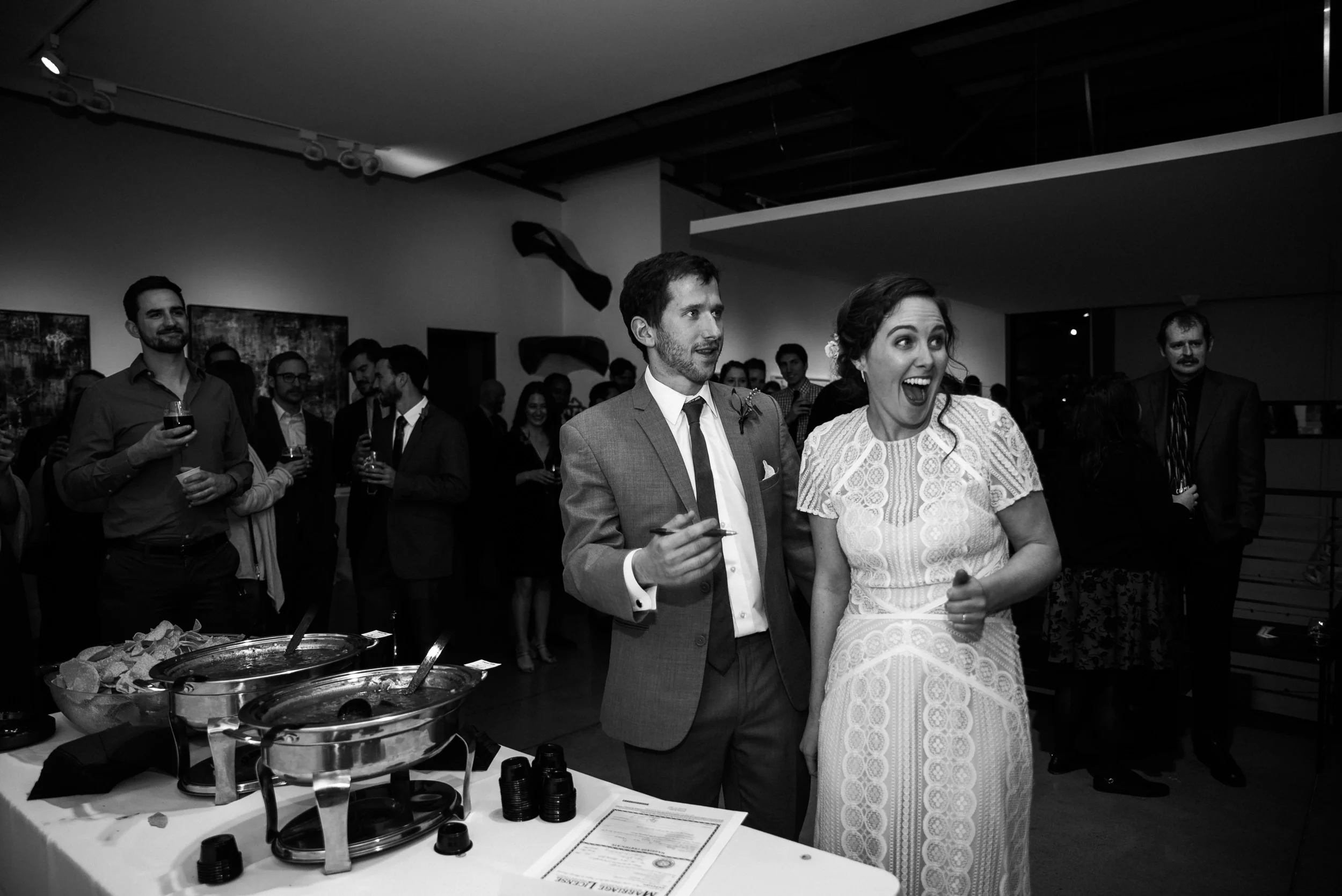Marriage License signed at Denver’s Space Gallery wedding-Colorado Kate Photography