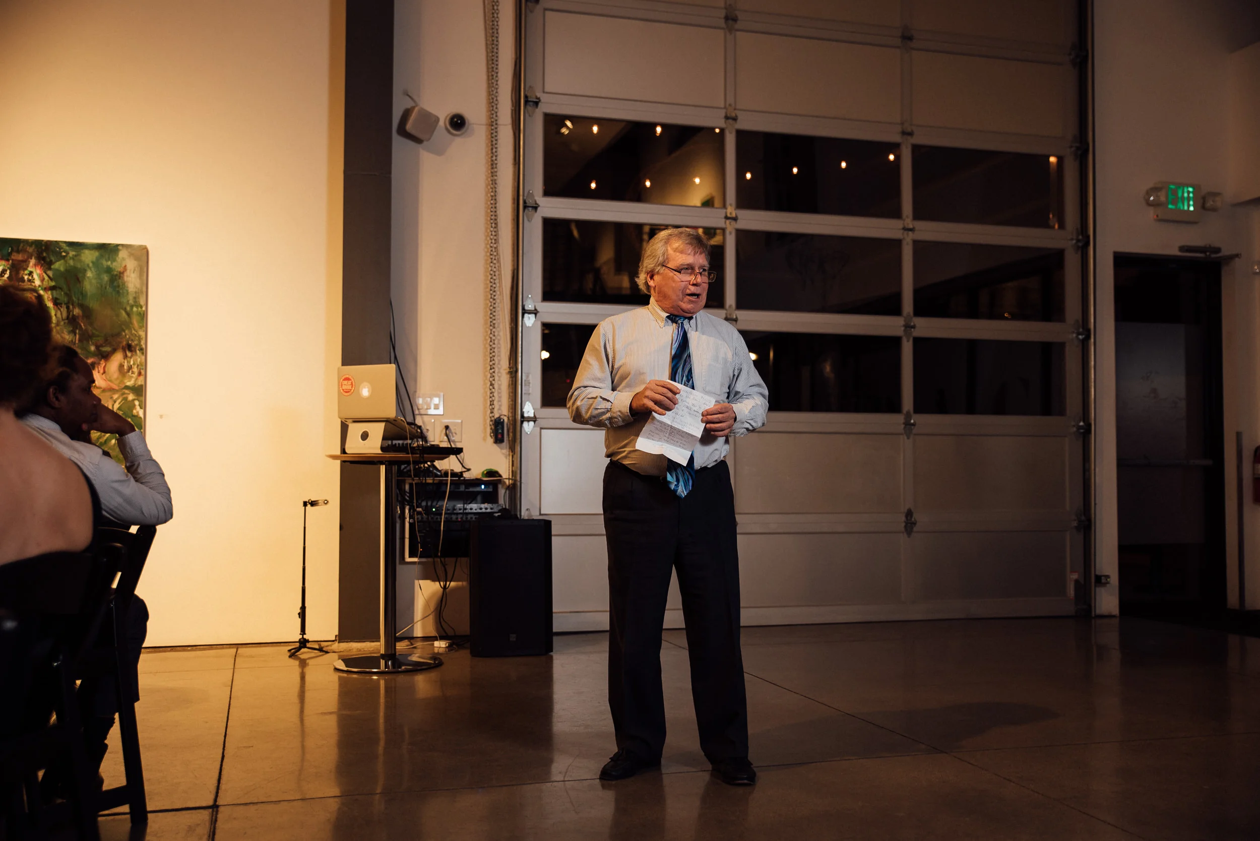 Speech at the Denver Space Gallery-Colorado wedding photographer