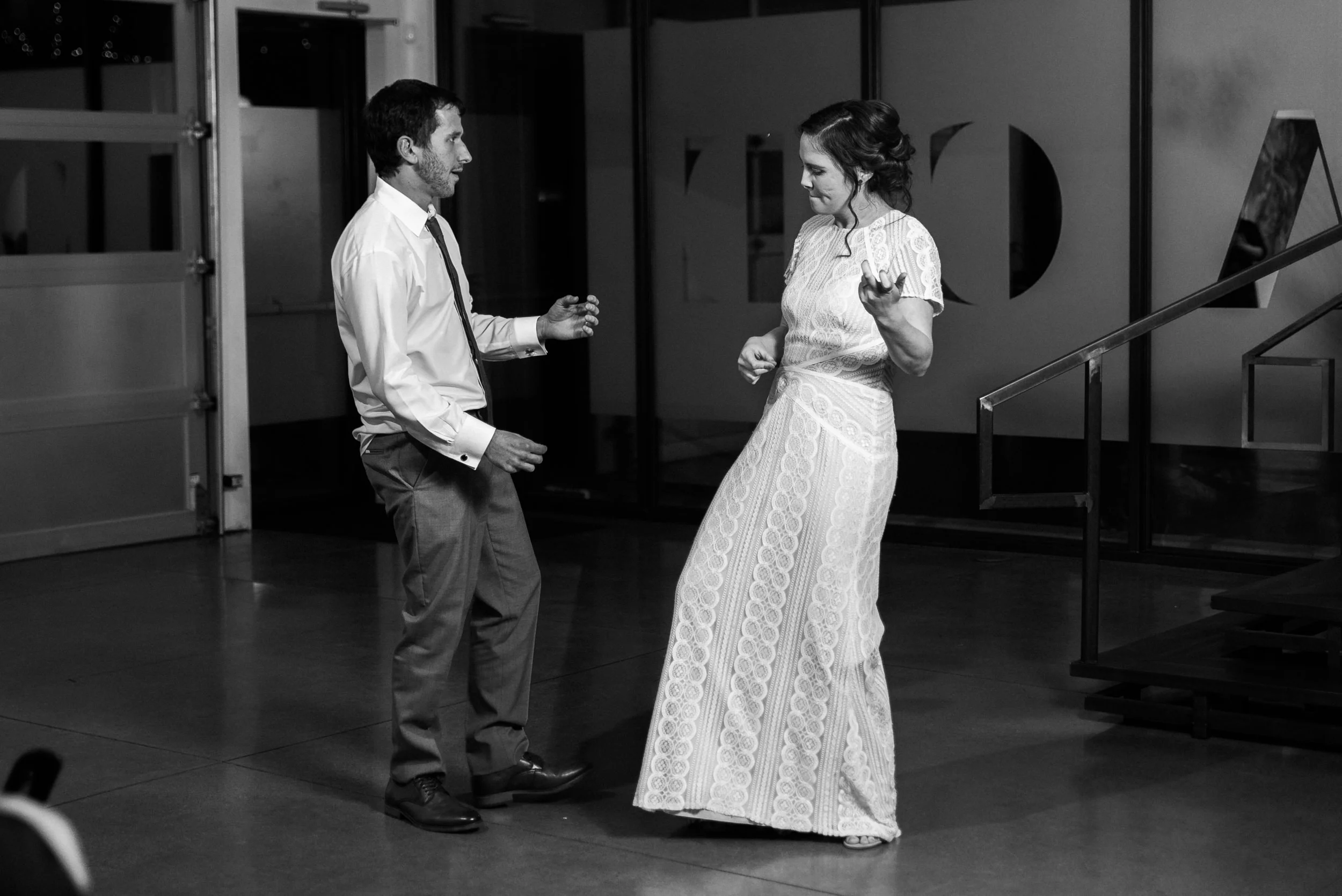 First dance at the Space Gallery wedding-Top Denver Wedding Photographer