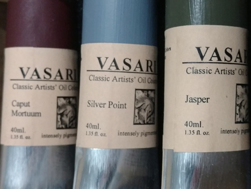 Vasari. Two greys and one pigment with an interesting name history.