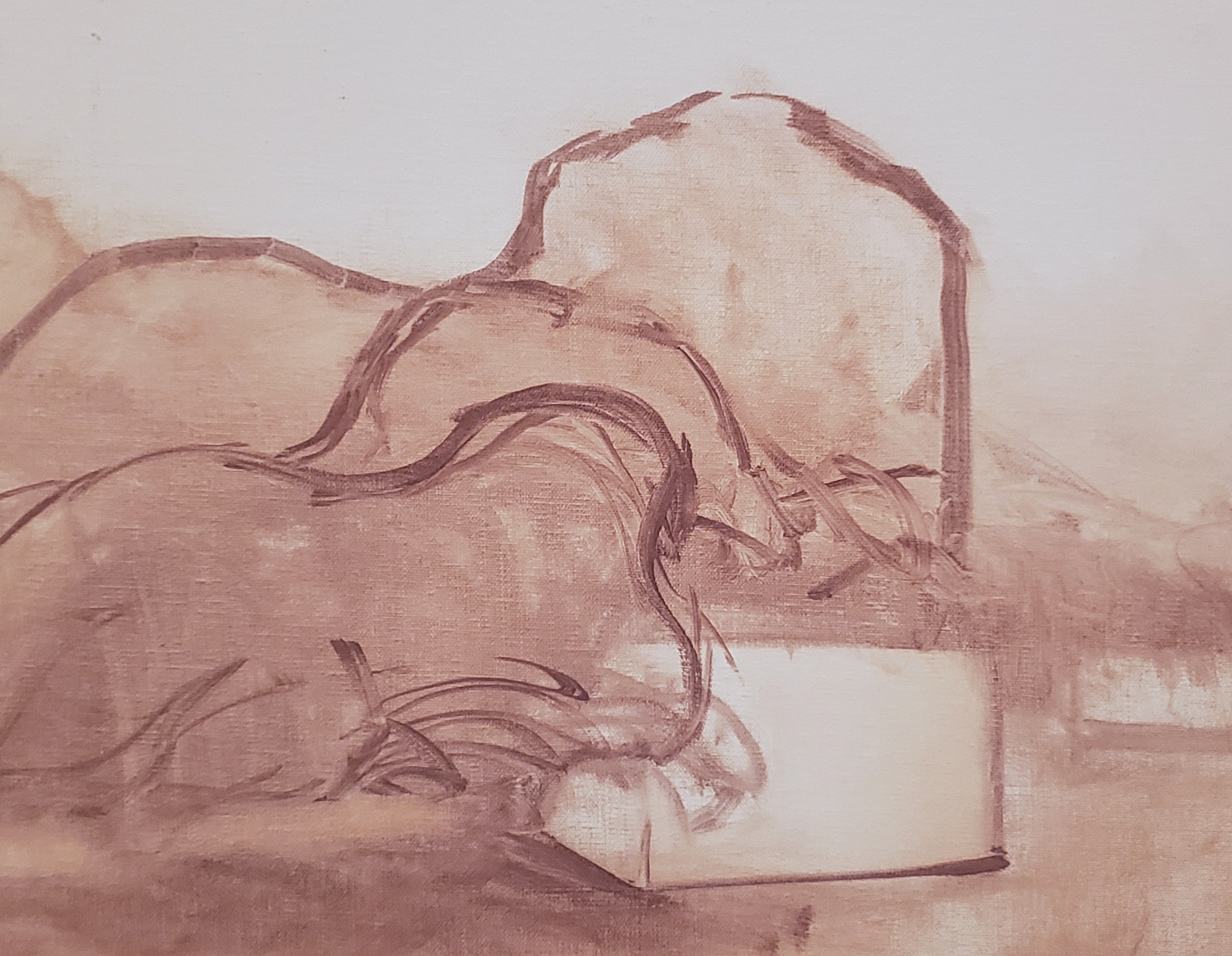 Placing shapes, arranging. Proportions. Weight. Balance. What are the references for something that emerges from within? To whom shall we look?