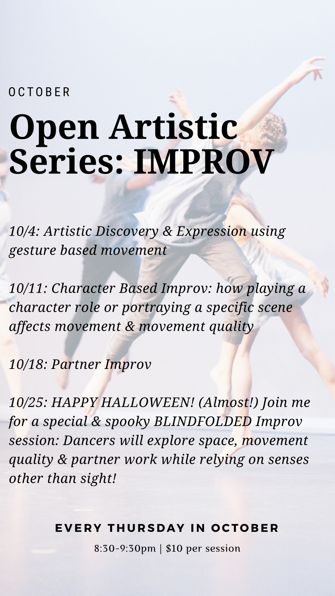ARTISTIC SERIES - OPEN IMPROVISATION WITH NICOLE SMITH