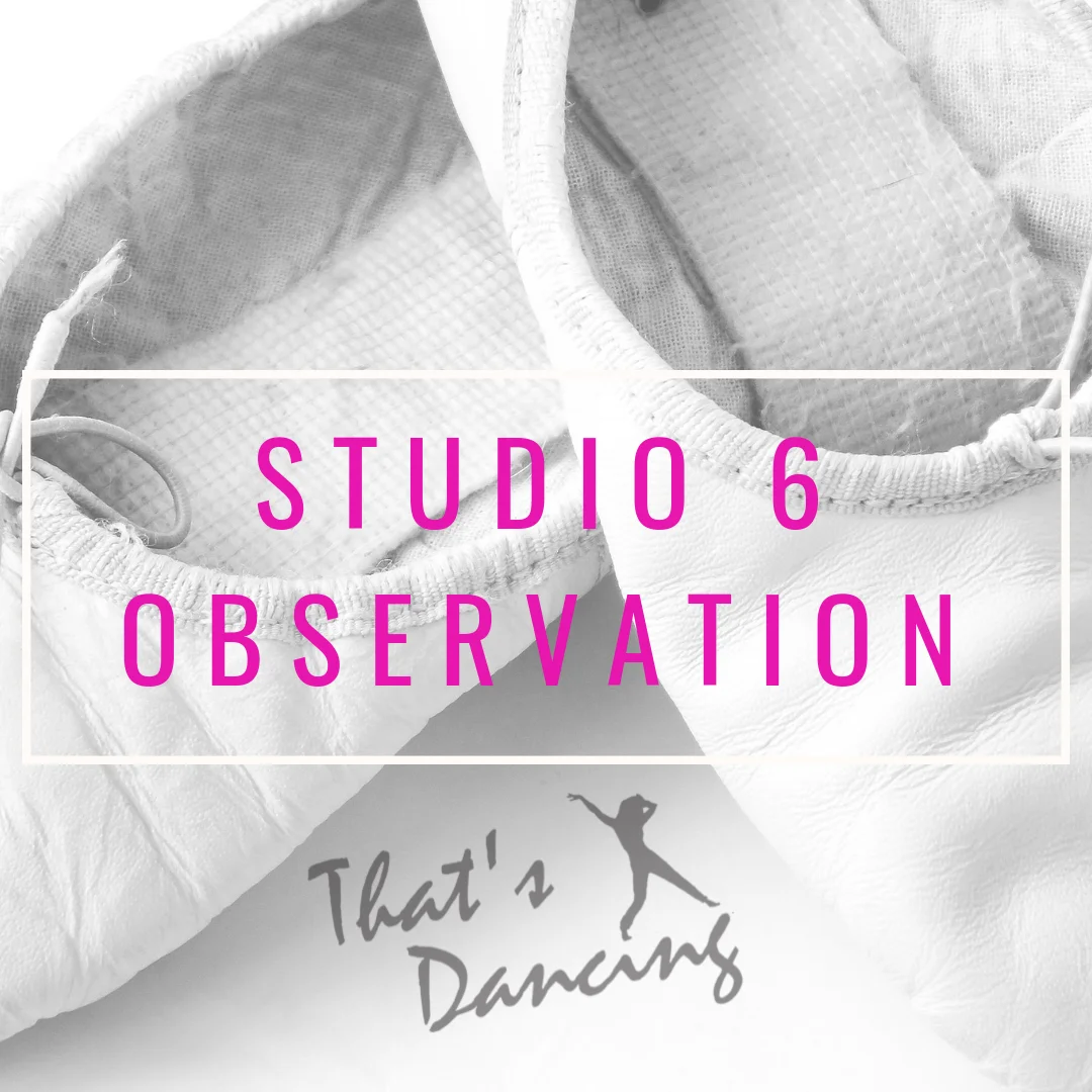 PARENT OBSERVATION WEEK FOR STUDIO 6