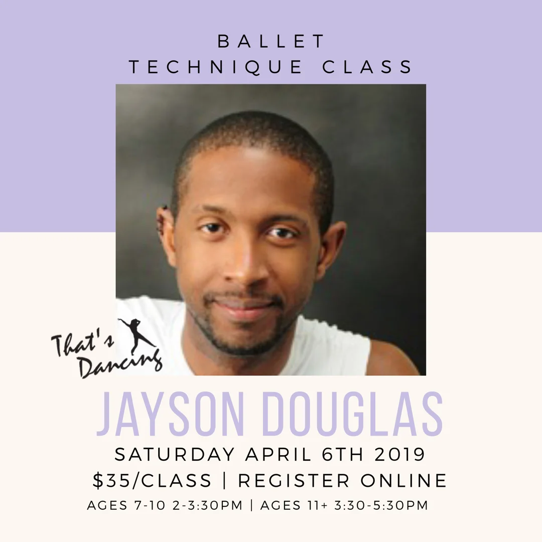 Special Event - Ballet Technique with Jayson Douglas Ages 7-10