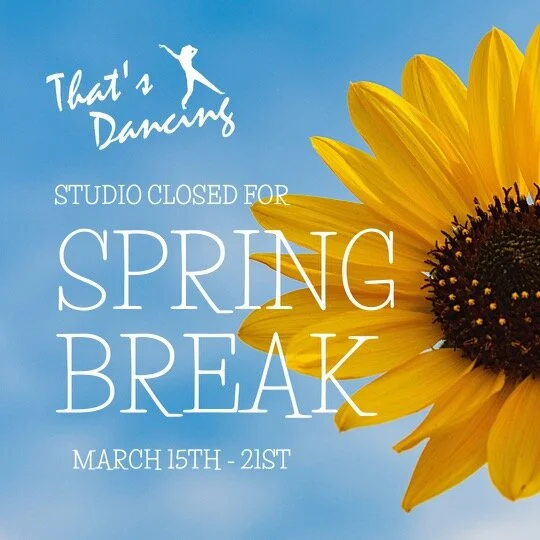Studio Closed for Spring Break