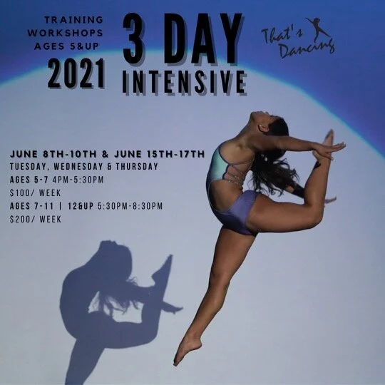 3 Day Intensive Ages 8 &amp; up 