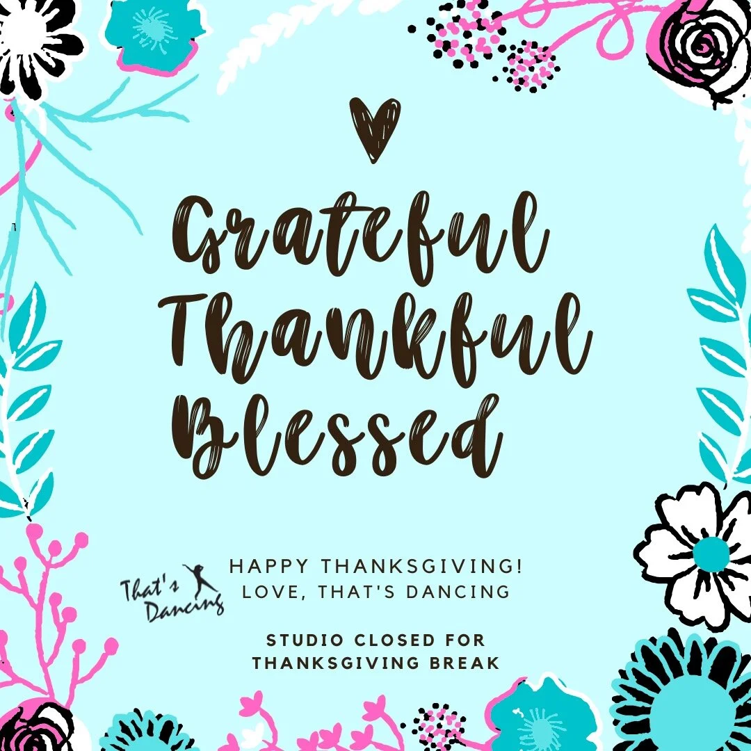 Studio Closed for Thanksgiving Break