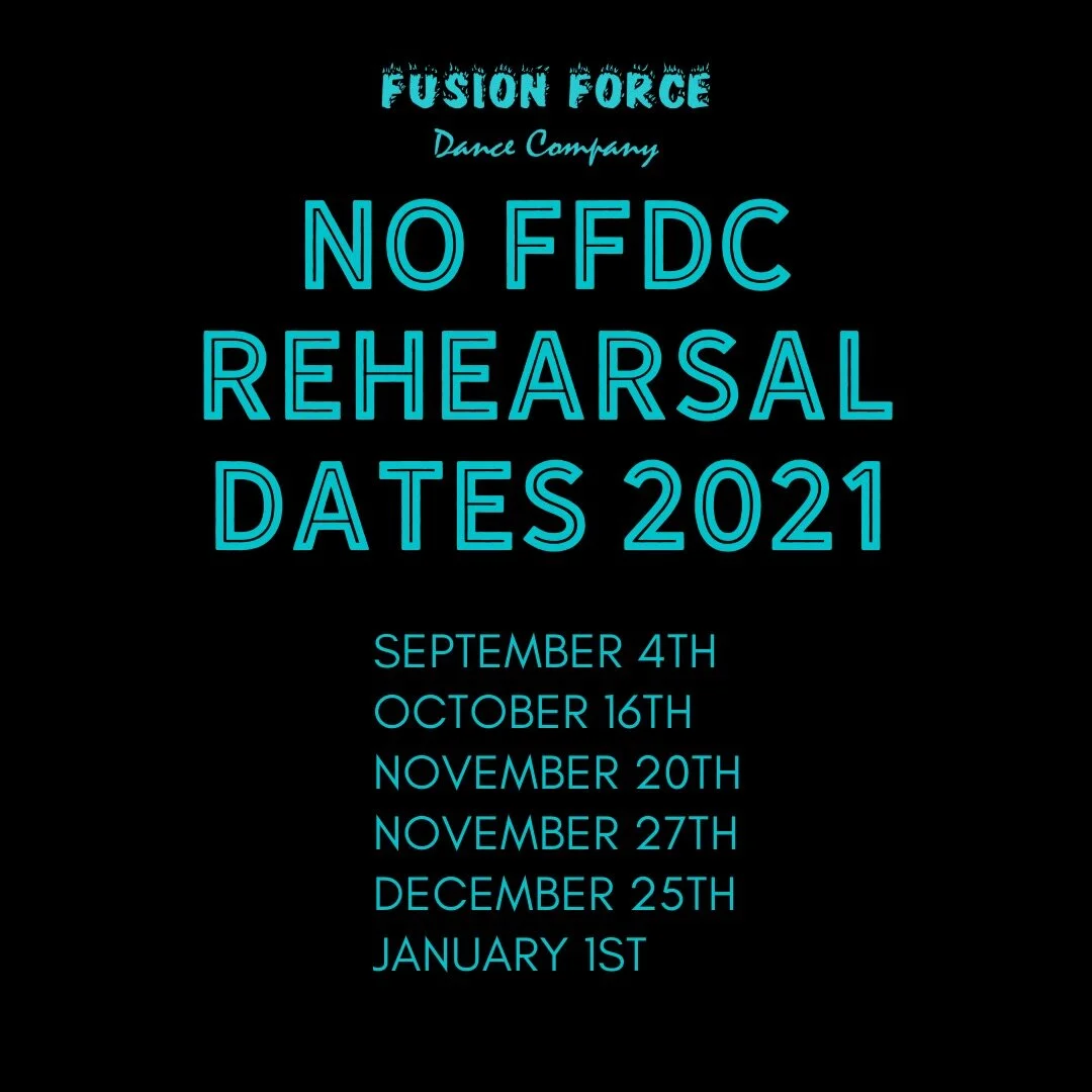 NO FFDC Rehearsal TODAY!