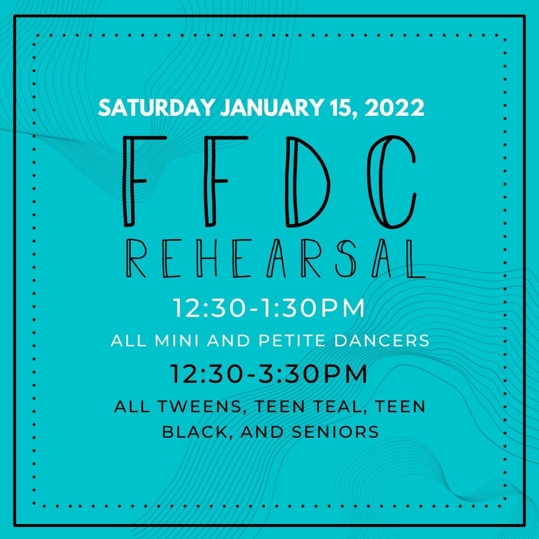 FFDC Rehearsal  - Minis and Petites