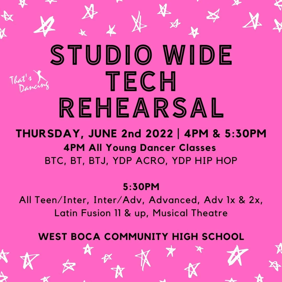 Tech Rehearsal - OFF Site