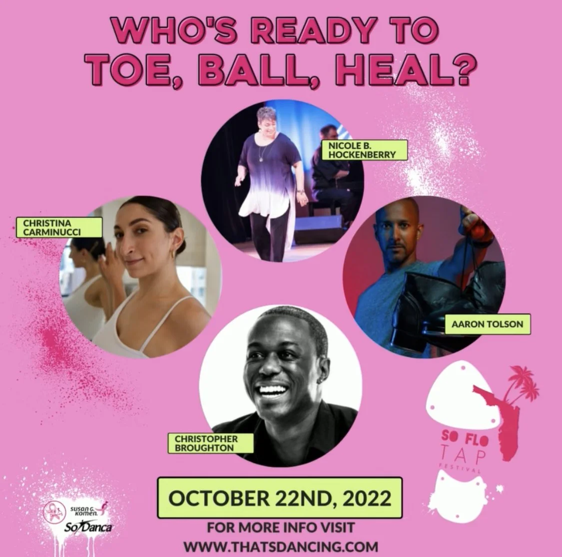 So Flo Tap Fest - "TOE BALL HEAL" fundraiser event (classes &amp; fundraiser)