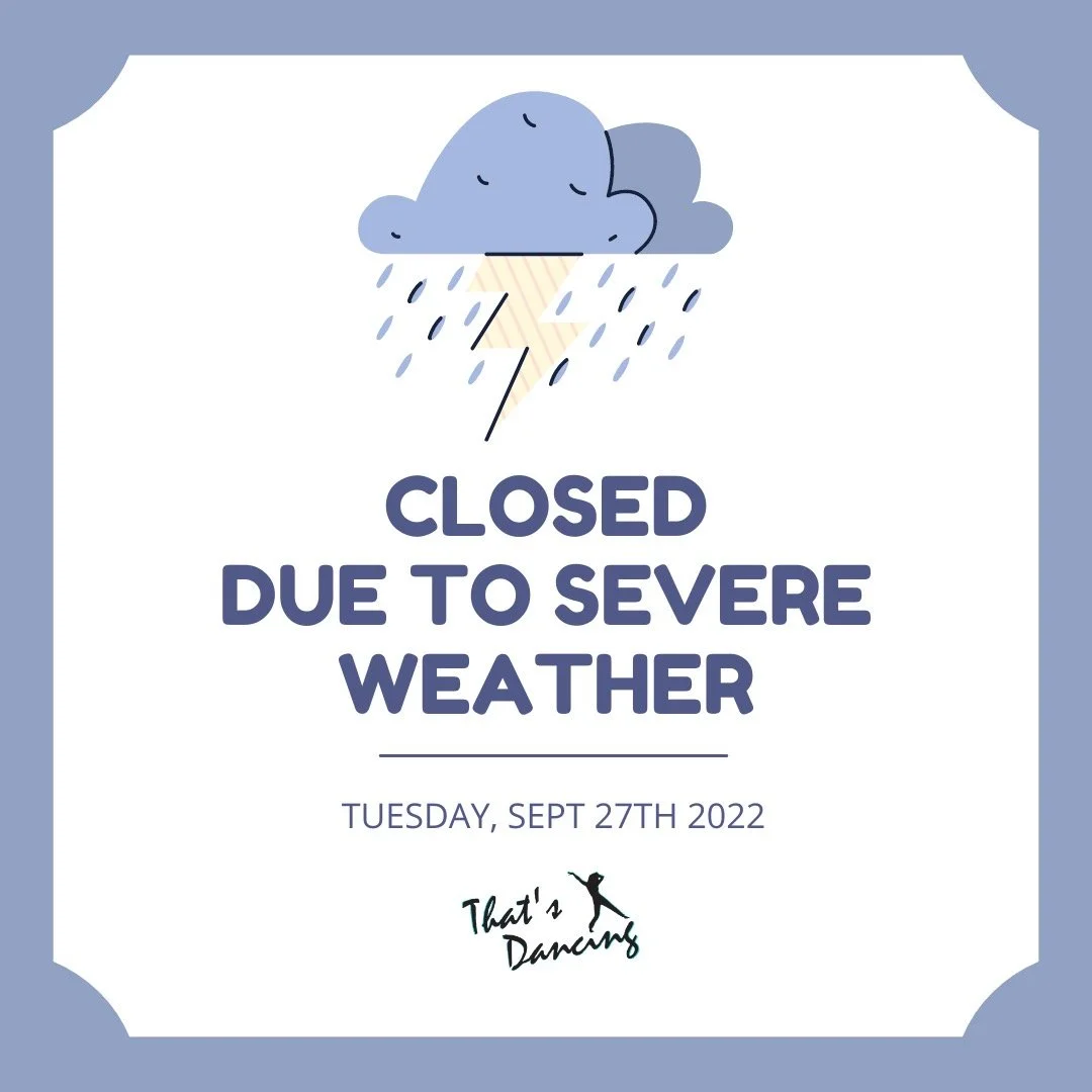 Studio Closed for Weather