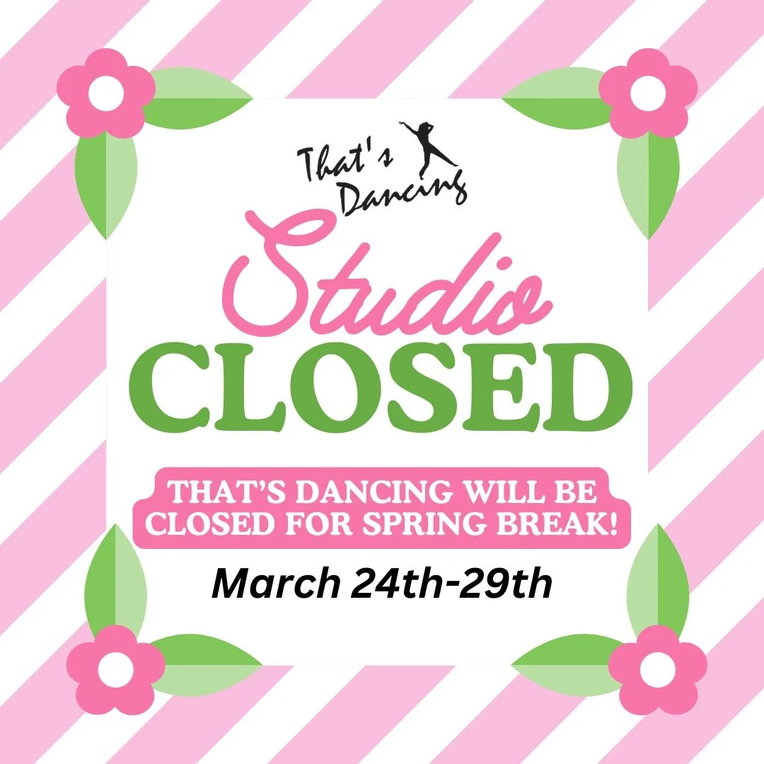 Studio Closed - Spring Break!