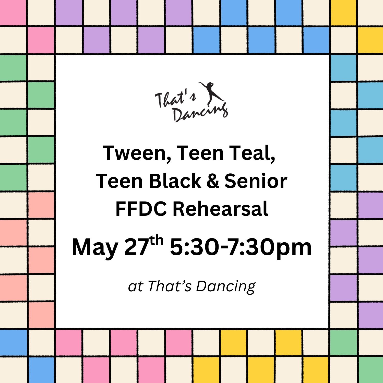 Tween, TT, TB & Senior FFDC Rehearsal
