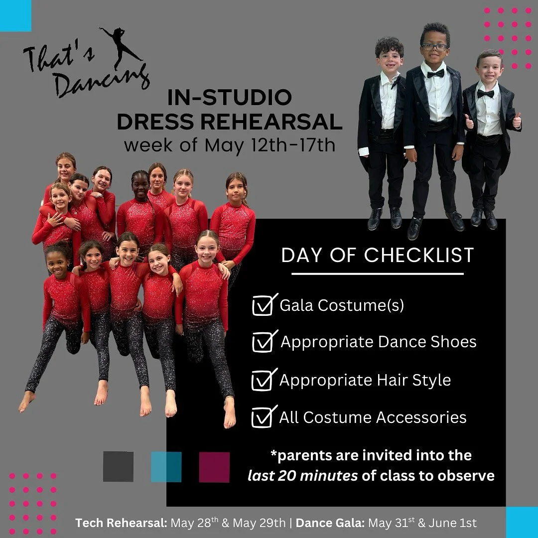 In - Studio Dress Rehearsal for Dance Gala 2025