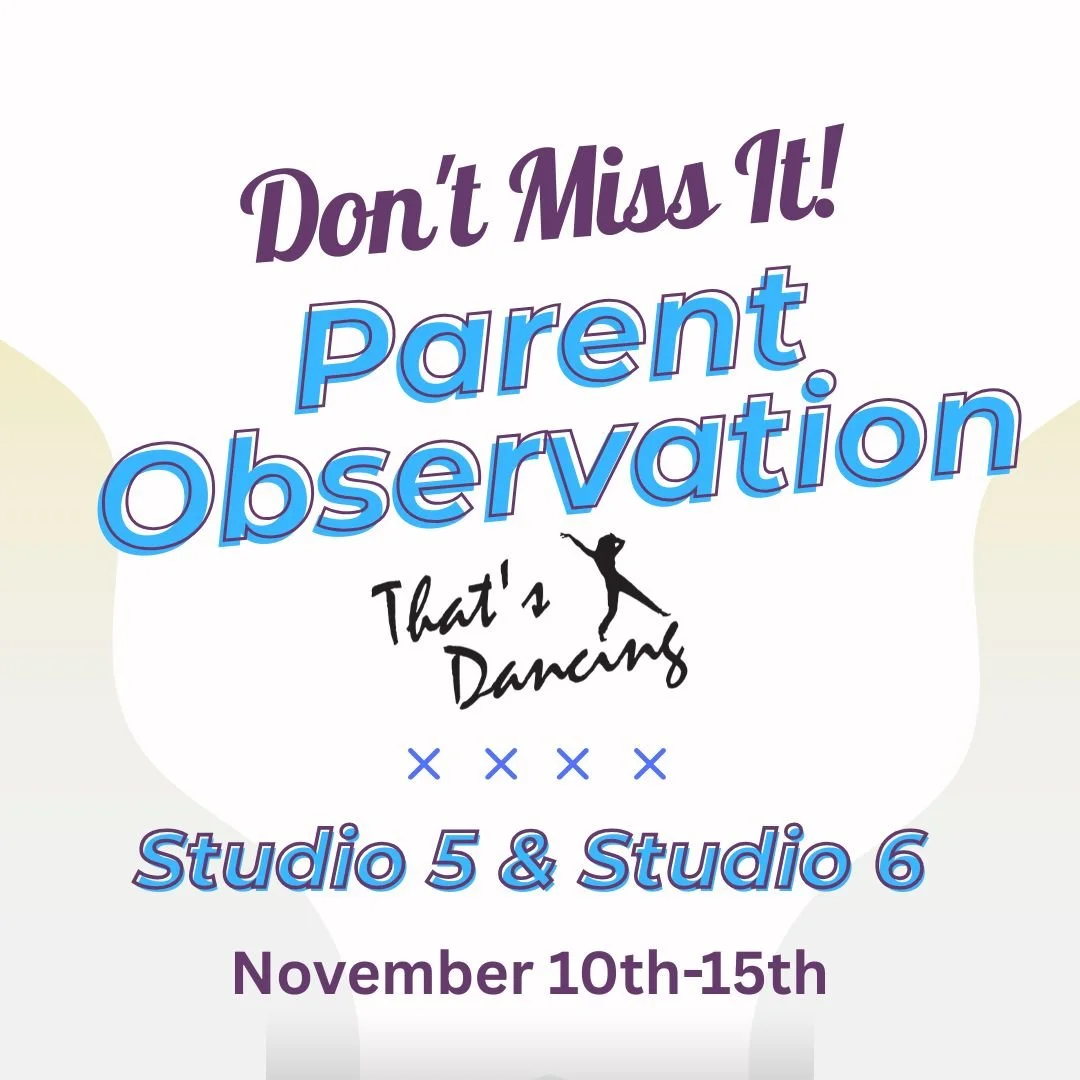 IN STUDIO - PARENT OBSERVATION WEEK (STUDIO 5 & 6)