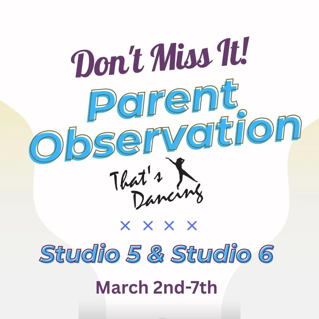 IN STUDIO - PARENT OBSERVATION WEEK (STUDIO 5 & 6)