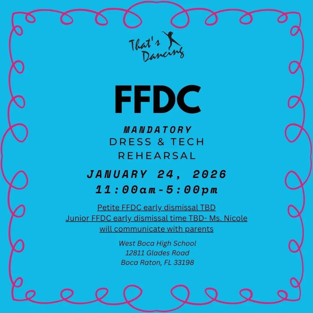 FFDC MANDATORY DRESS & TECH REHEARSAL