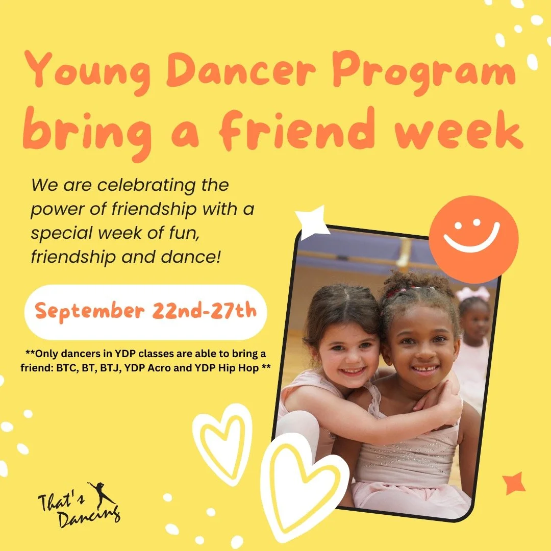 YDP - BRING A FRIEND WEEKhttps://www.thatsdancing.com/onlinestore/ydp-bring-a-friend-week?category=YOUNG%20DANCER%20PROGRAM