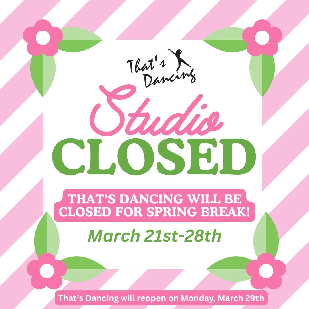 Studio Closed / Spring Break