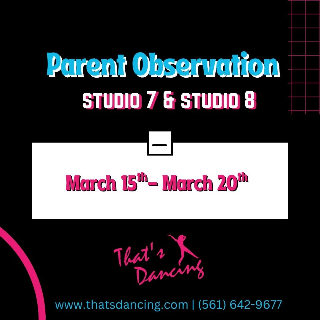 Parent Observation - Studio 7 &amp; 8