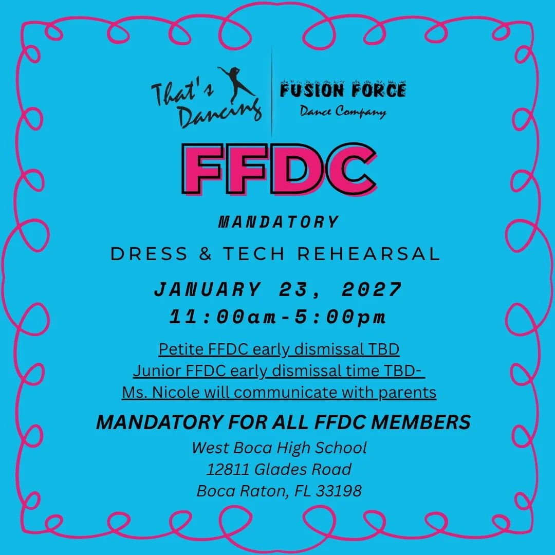 FFDC Dress &amp; Tech Rehearsal