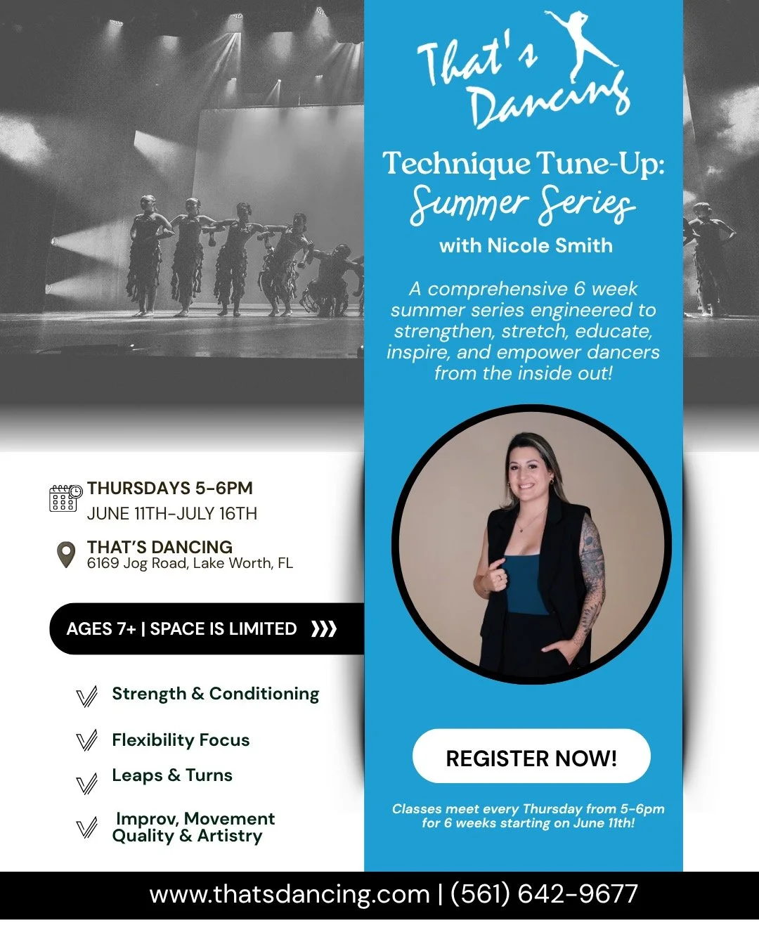 TECHNIQUE TUNE UP - SUMMER SERIES     