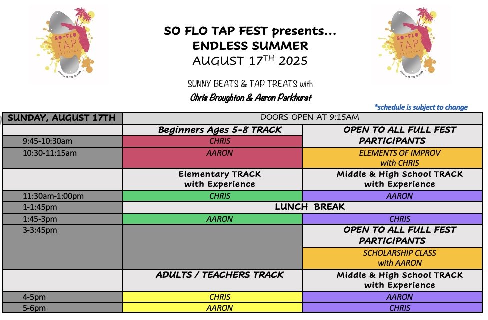So Flo Endless Summer 2025 Schedule.jpeg