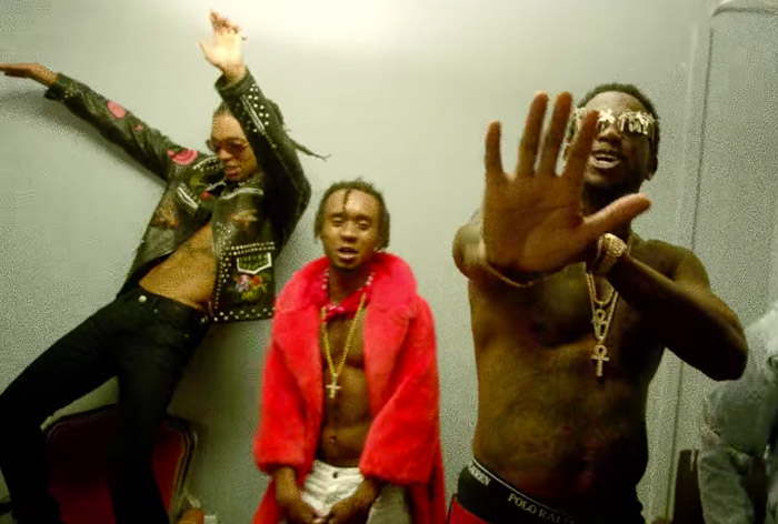 Swae Lee and Slim Jxmmi of Rae Sremmud and Gucci Mane from the Black Beatles video. IMAGE SOURCE: RAP-UP