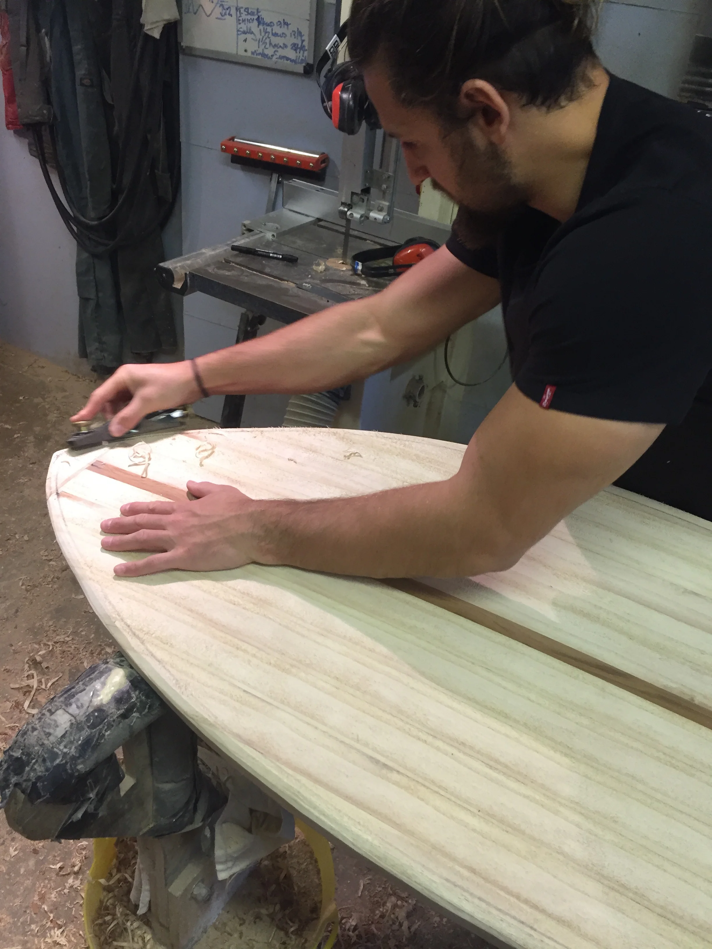 Michele shaping the nose