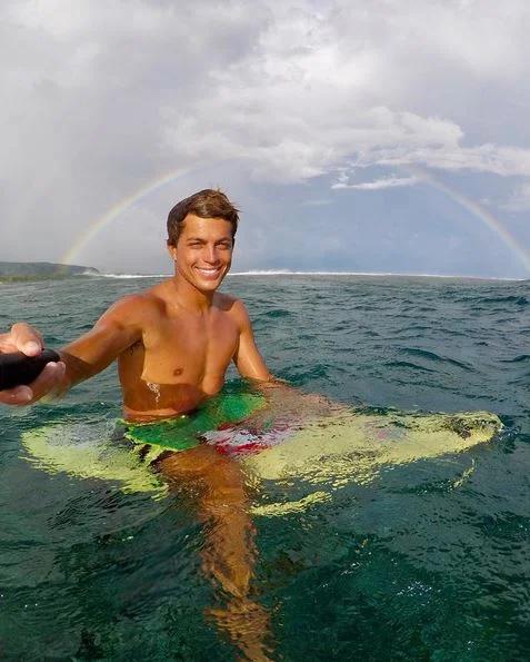  In the Hawaiian language Kai means ocean, and Kai Lenny certainly lives up to his name. Born on Maui to parents who loved to surf and windsurf, Kai has grown up at the beach.  Kai learned how to surf at the age of 4, windsurf at 6, stand up surf at 