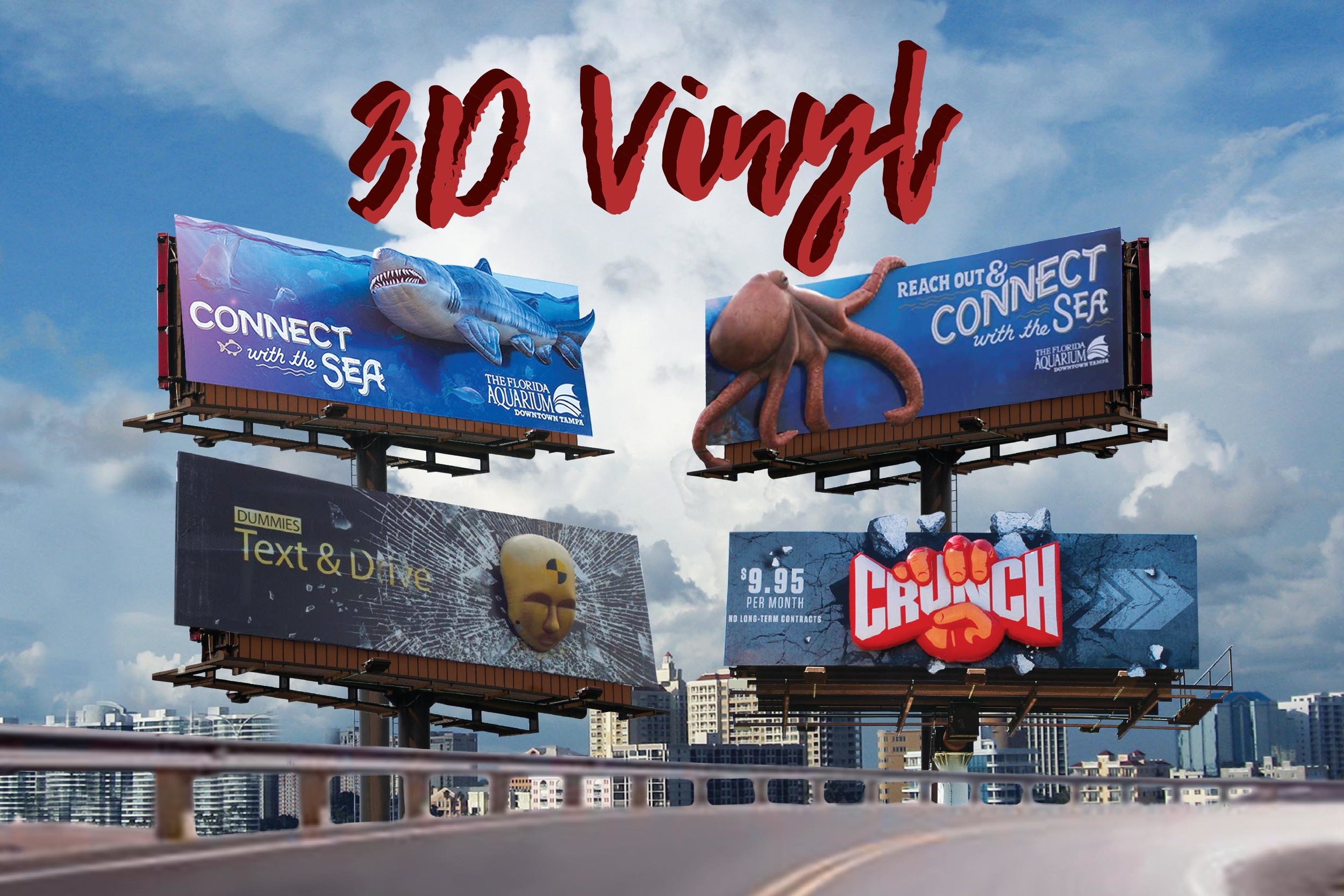 Kraken Hockey Tentacle — Soft Signs 3D - 3D Billboards - 3D