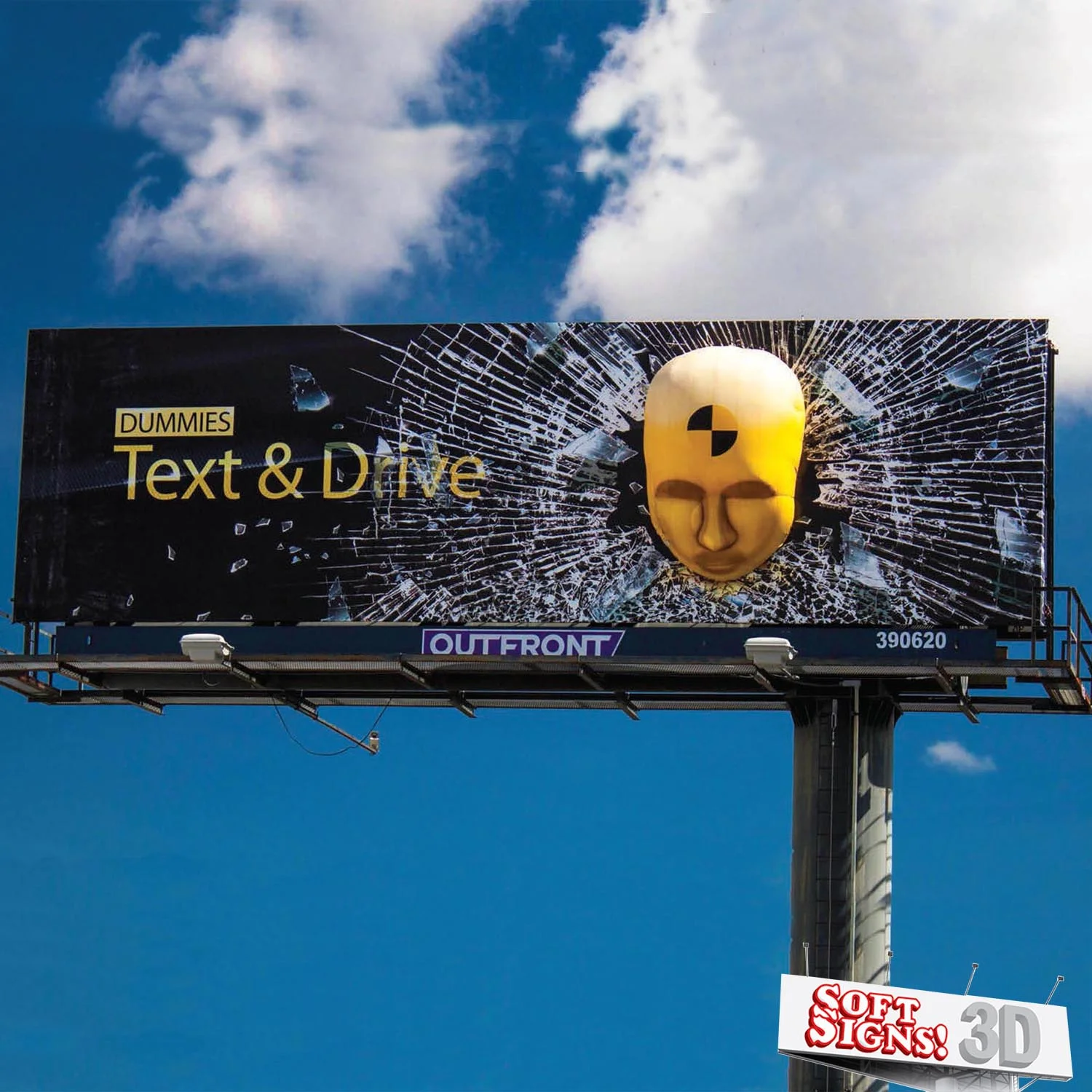 Dummies Text and Drive — Soft Signs 3D 3D Billboards 3D Inflatable