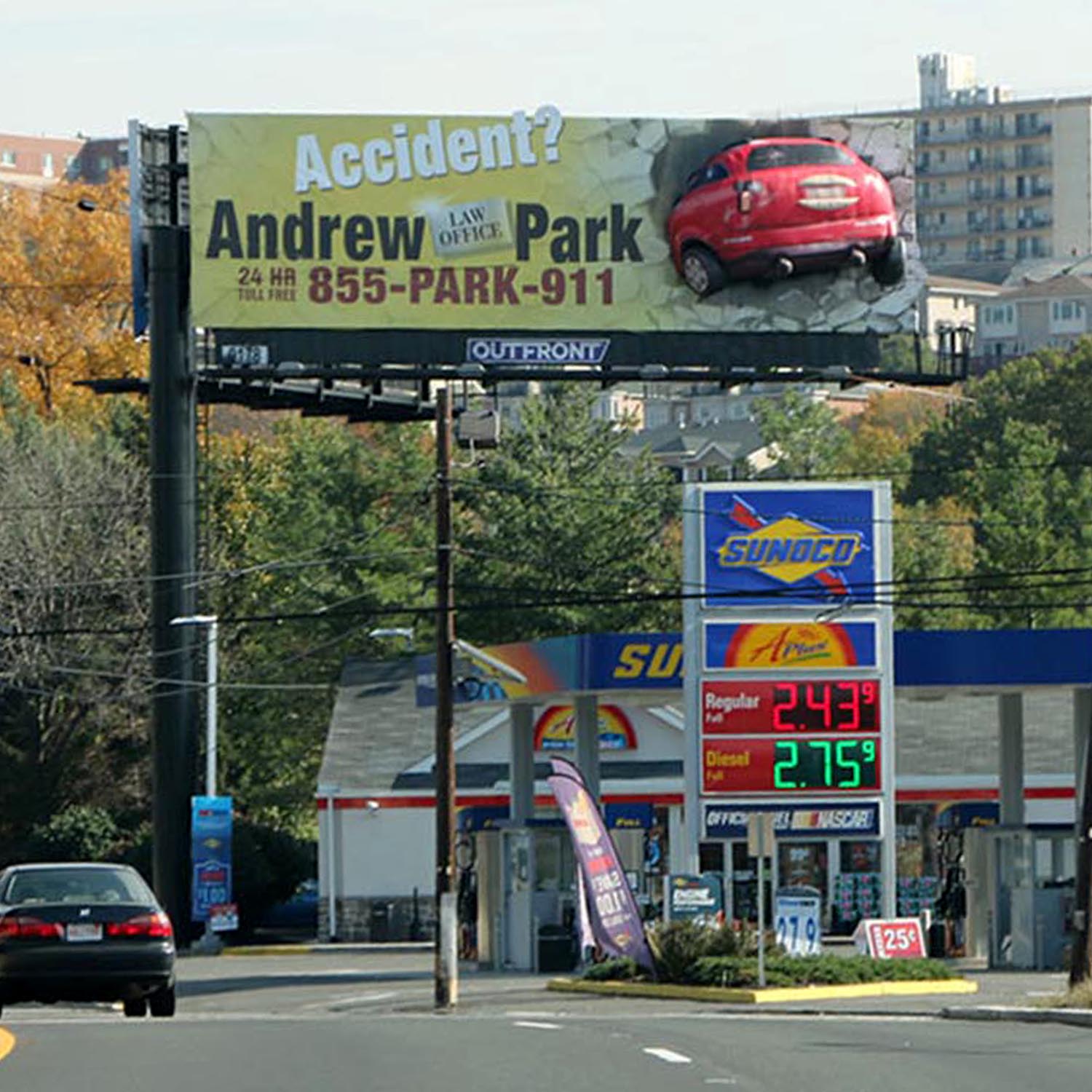Andrew Park 3D Billboard by Soft Signs 3D
