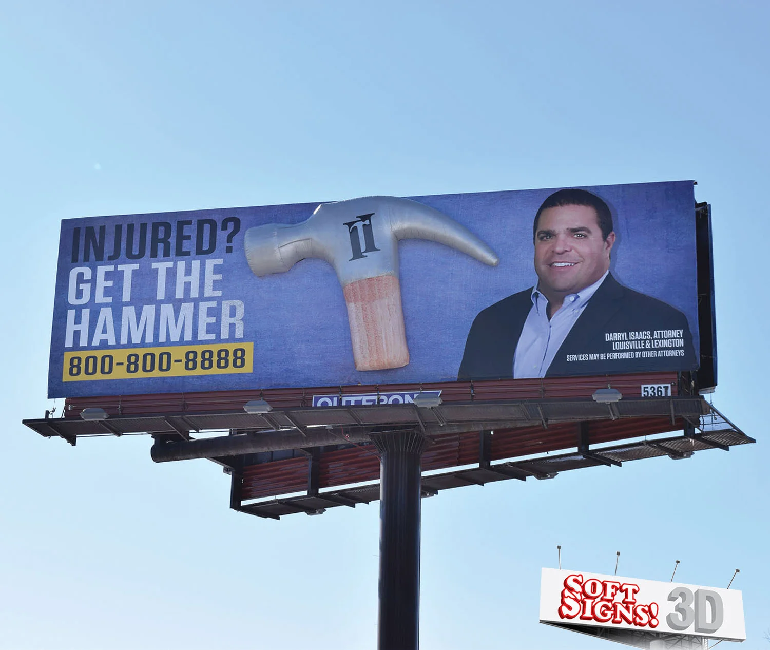 Isaac Isaac Hammer Soft Signs 3d 3d Billboards 3d