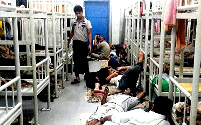 Inside a Mddle Eastern jail cell