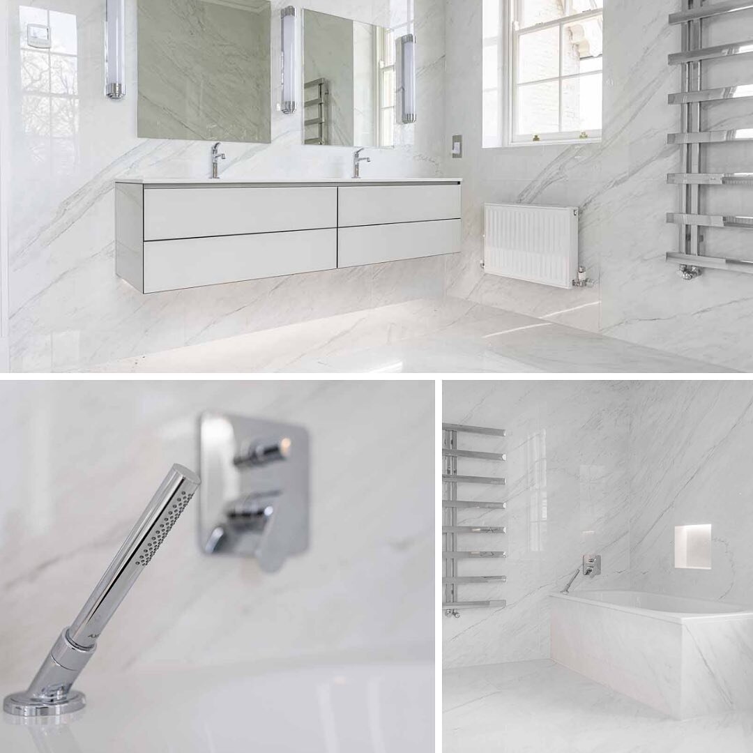 The Bathroom is often an over looked room in the house. However here at The Design House we realise how important it is to have a space that feels clean, calm and beautiful without compromising on practicalities. Here are a few of our more recent pro
