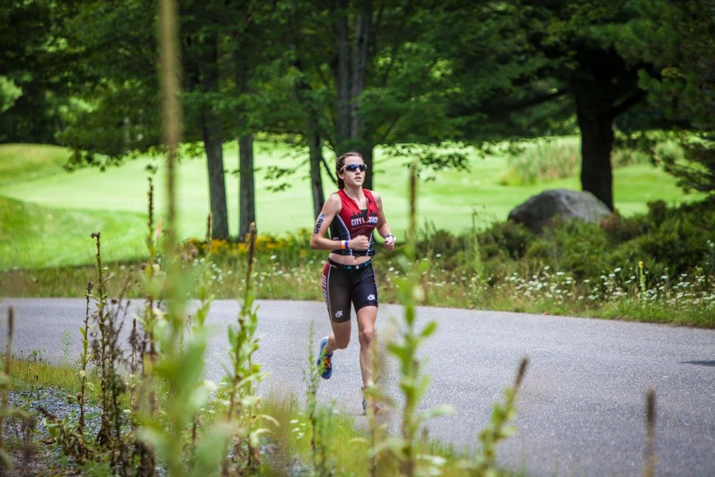 They're now employing squirrels to hide in the woods and take race pictures. Photo Credit: Rev3 Tri Facebook Page
