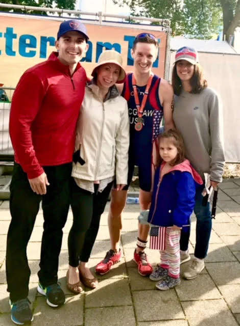 Post-race with the family