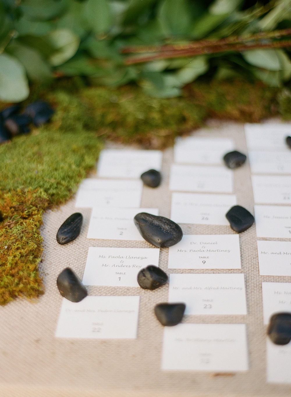 Moss Place Cards