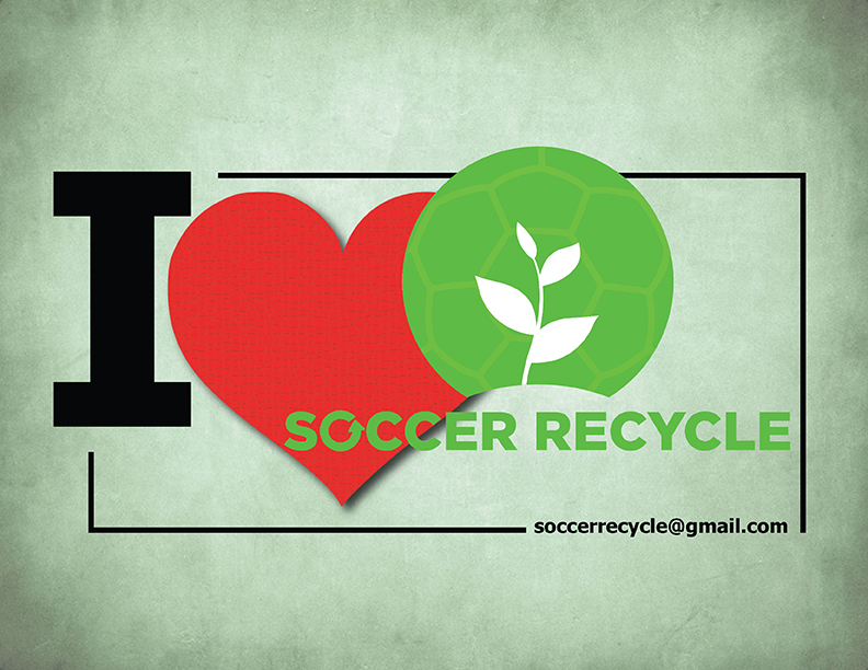 Soccer Recycle Postcard