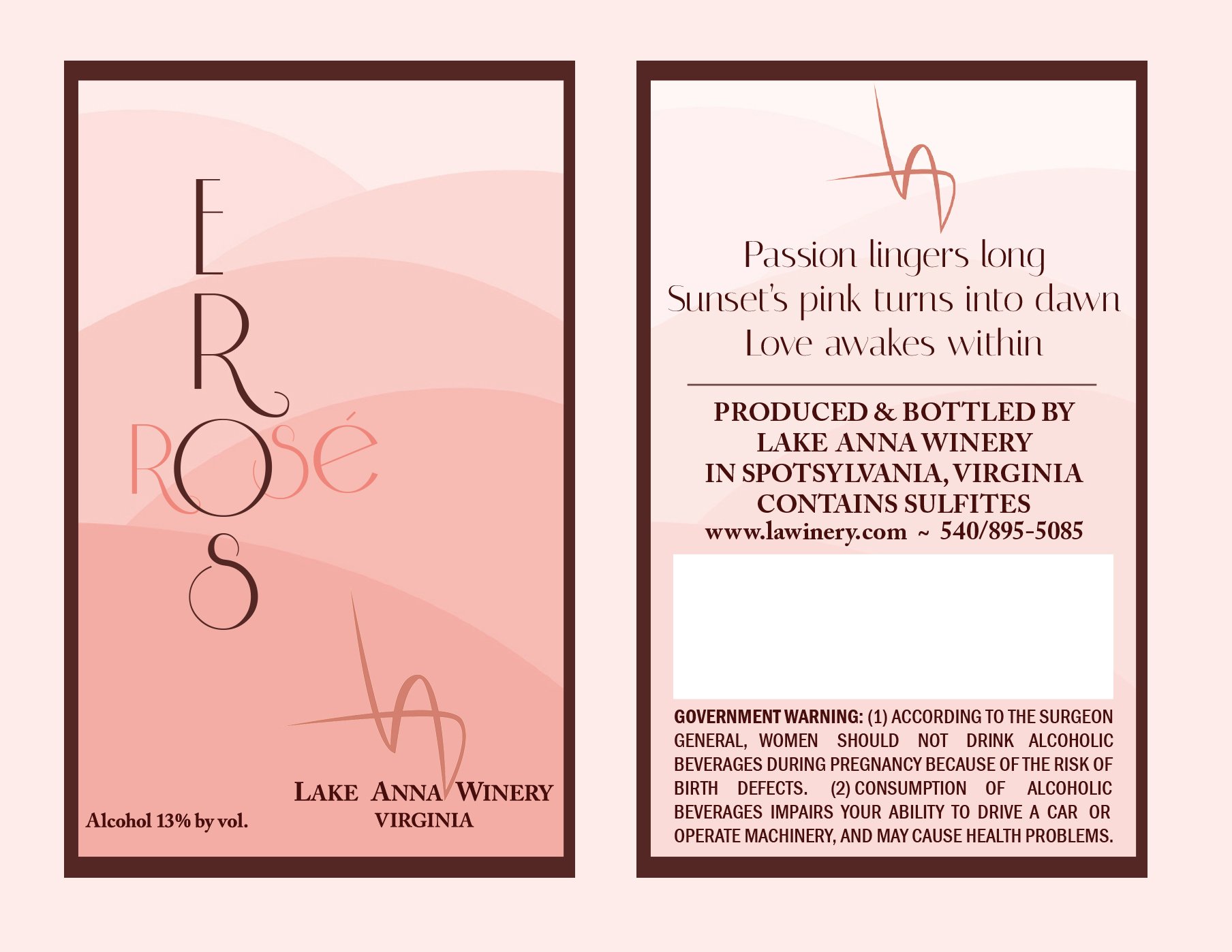 Eros Wine Label