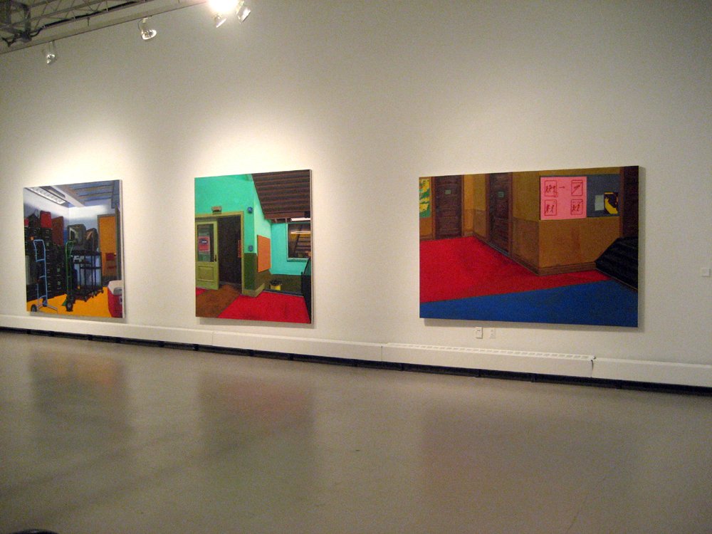 Installation view, paintings 2008