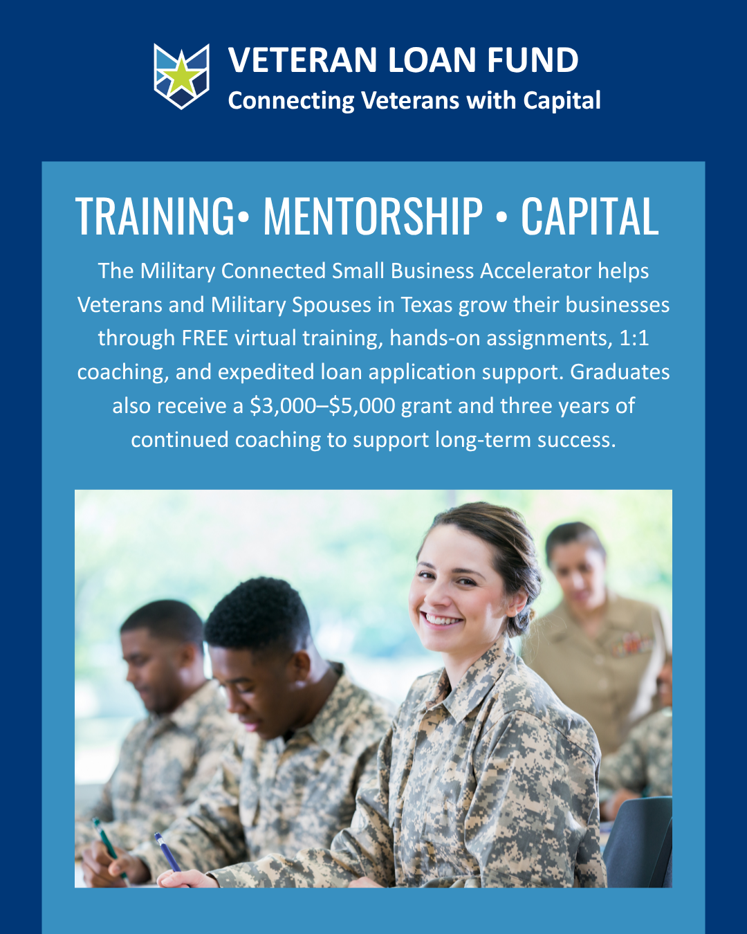 VWEC Joins the Veteran Loan Fund - Veteran &amp; Military Spouse Business Accelerator
