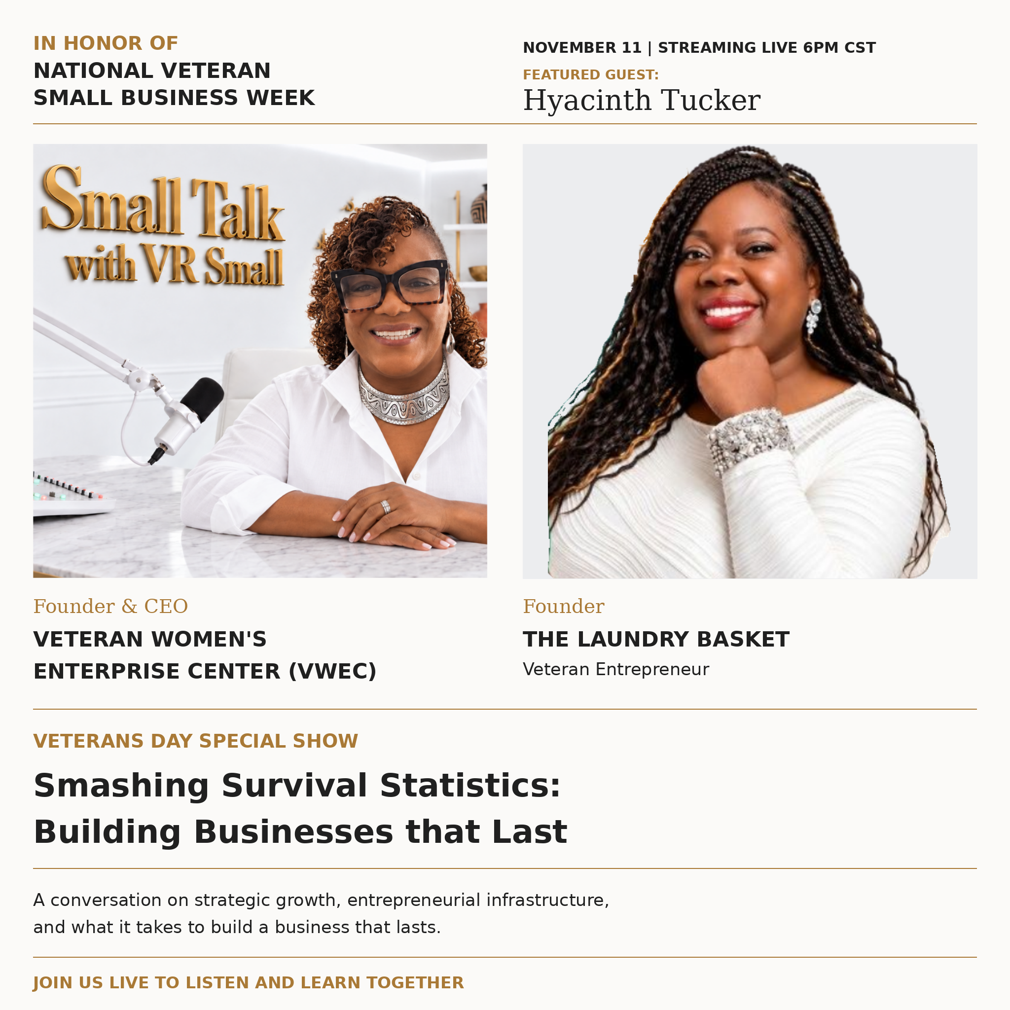 Small Talk with VR Small: Smashing Survival Statistics 