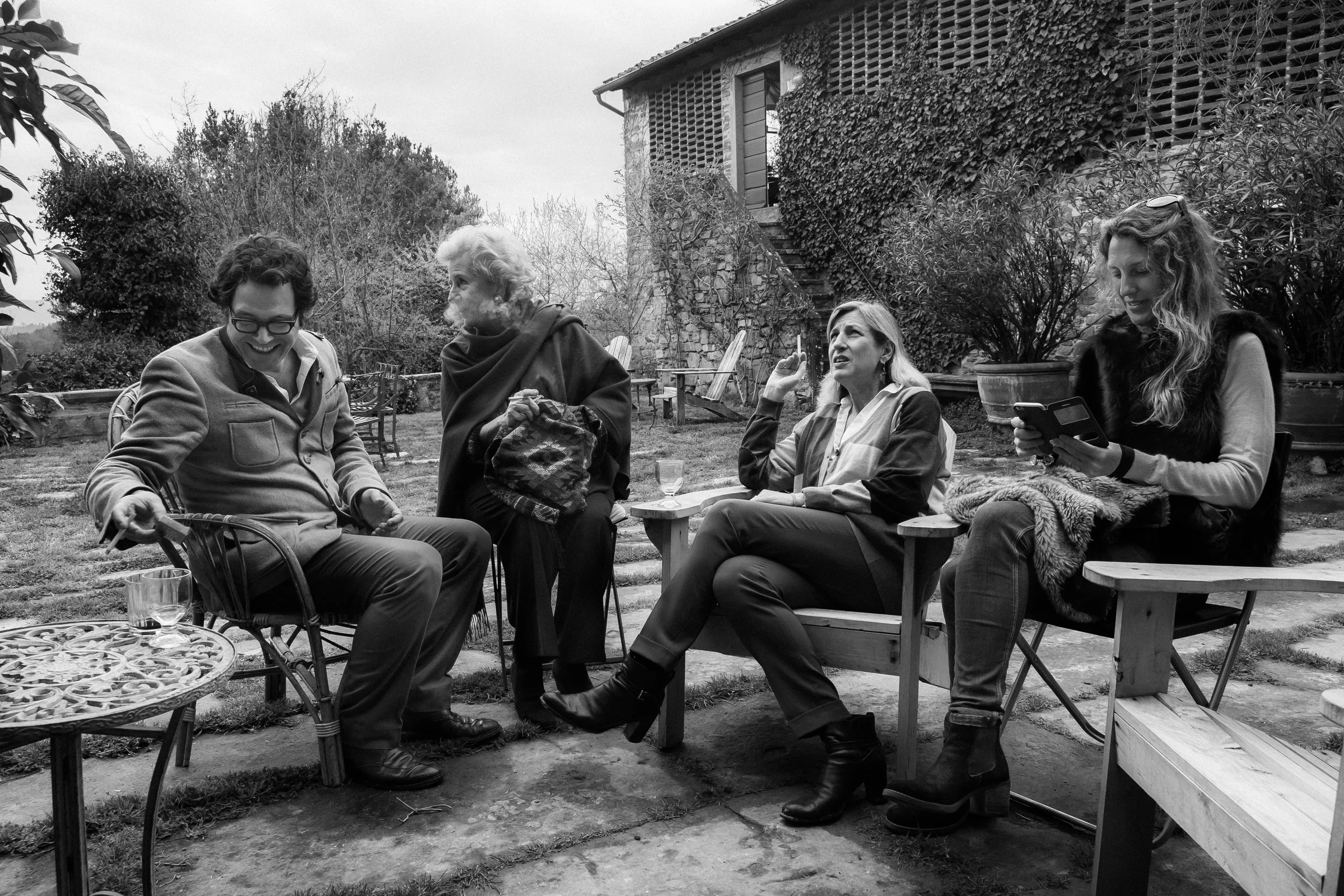 In the garden at Santa Maddalena.