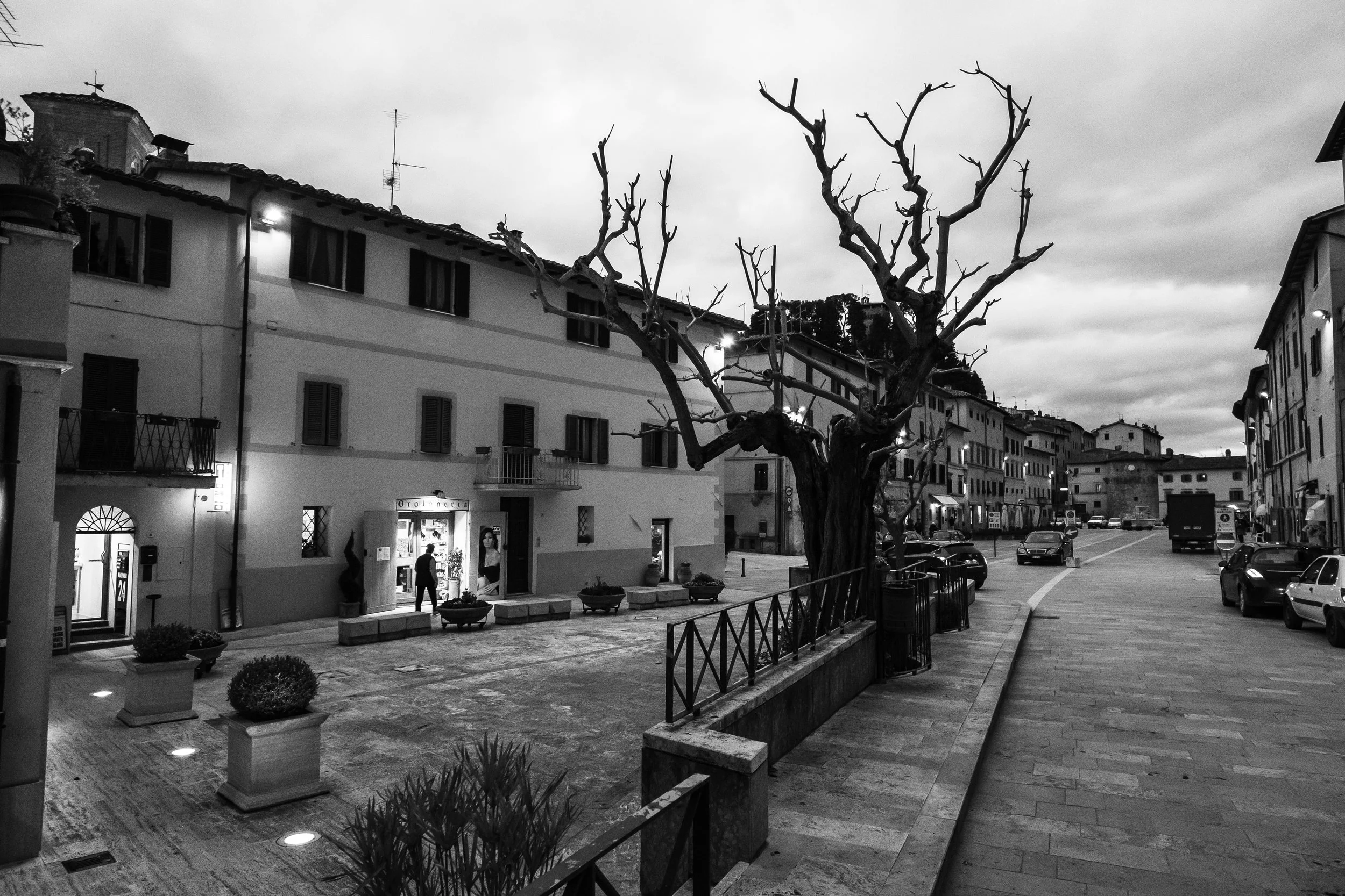 Nighttime in Cetona.