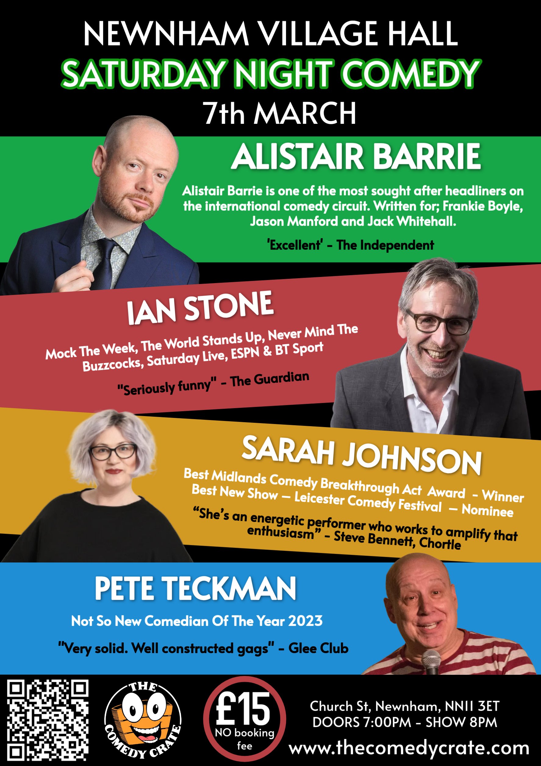 Newnham Village Hall - 7th March