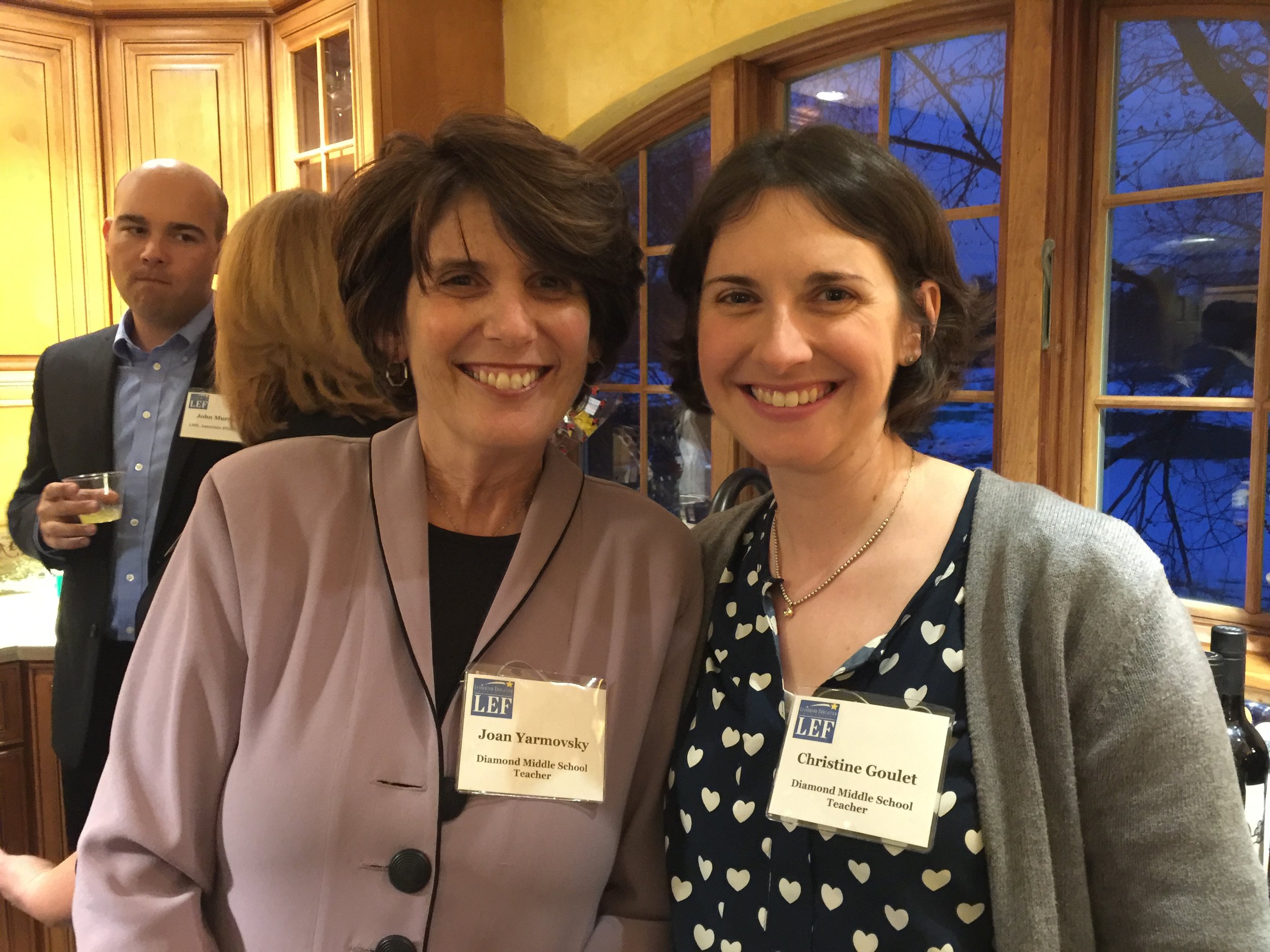 Joan Yarmousky & Christine Goulet, Diamond Middle School Teachers